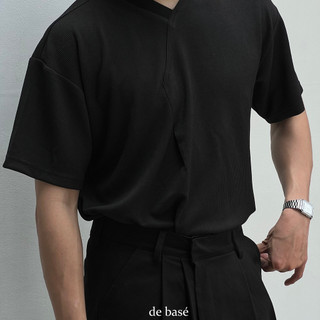 RIB TEE - Áo Phông Cotton Gân - De Basé