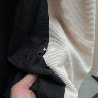 RIB TEE - Áo Phông Cotton Gân - De Basé