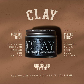 Sáp vuốt tóc 18.21 Man Made CLAY 56gr