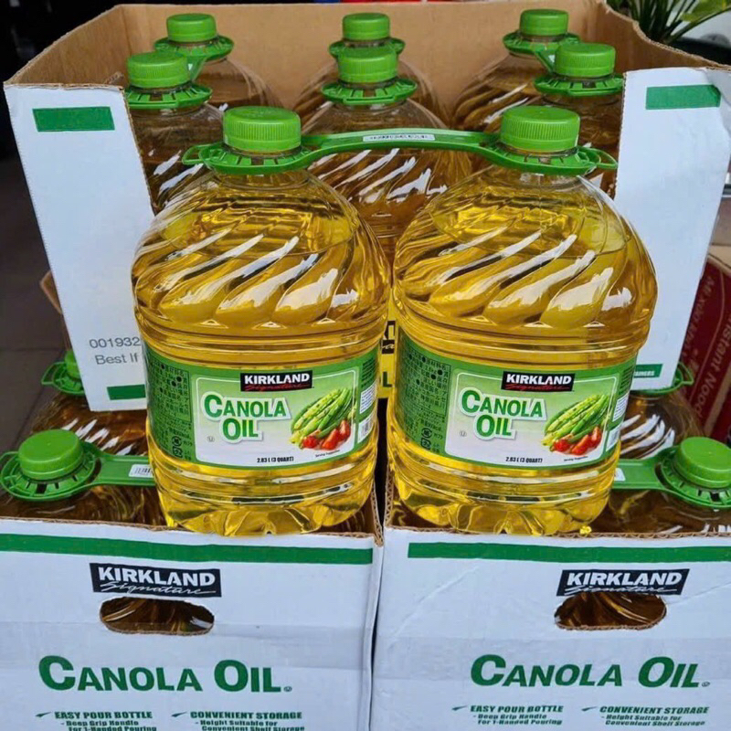 Dầu ăn hạt cải Kirkland Signature Canola Oil 2.84 Lít của Mỹ- Date 10/2026
