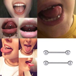 (1 chiếc) KHUYÊN LƯỠI CƠ BẢN - Khuyên lưỡi thép y tế (Nhiều size) - Khuyên xỏ lưỡi - Khuyên thép y tế không gỉ