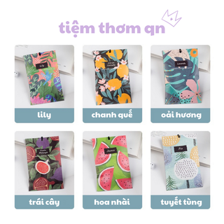 Túi Thơm Treo Tủ Quần Áo Rose Cottage Hương Thơm Thảo Mộc, Treo Xe ÔTô, Phòng Ngủ, Tủ Giày tiemthomqn
