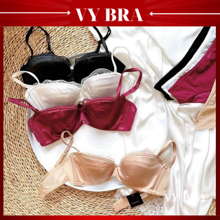 BỘ ĐỒ LÓT SATIN🍁 NÂNG NGỰC 🍁 SÉT ĐỒ LÓT CAO CẤP MÚT MỎNG CÓ GỌNG SEXY C1209