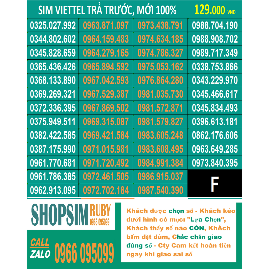 VIETTEL 09 ĐẸP TRẢ TRƯỚC - CHỌN SỐ - 4G- NGHE GỌI, TOÀN QUỐC, GÓI CƯỚC TOMATO VÀ NHIỀU GÓI 4G HẤP DẪN:V90, V120N, F90
