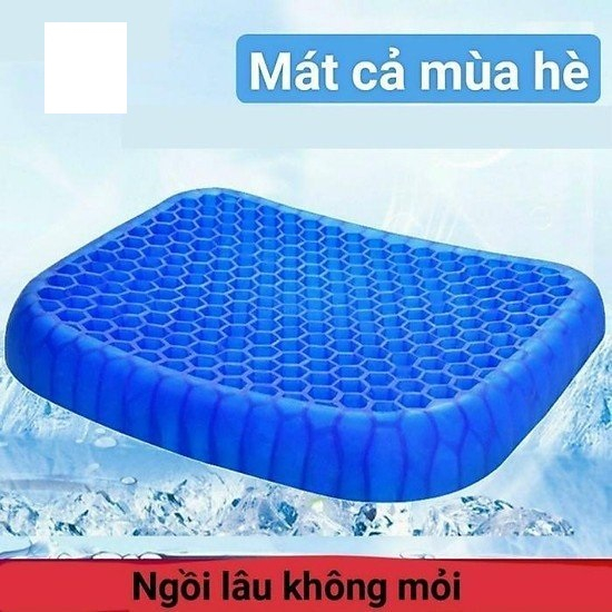 NỆM LÓT GHẾ NGỒI Ô TÔ, XE MÁY, GHẾ VĂN PHÒNG MÙA HÈ, DẠNG GEL SILICON ĐỘ ĐÀN HỒI CAO, THÔNG THOÁNG GIẢM NHIỆT