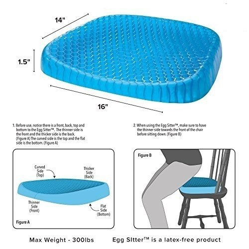 NỆM LÓT GHẾ NGỒI Ô TÔ, XE MÁY, GHẾ VĂN PHÒNG MÙA HÈ, DẠNG GEL SILICON ĐỘ ĐÀN HỒI CAO, THÔNG THOÁNG GIẢM NHIỆT