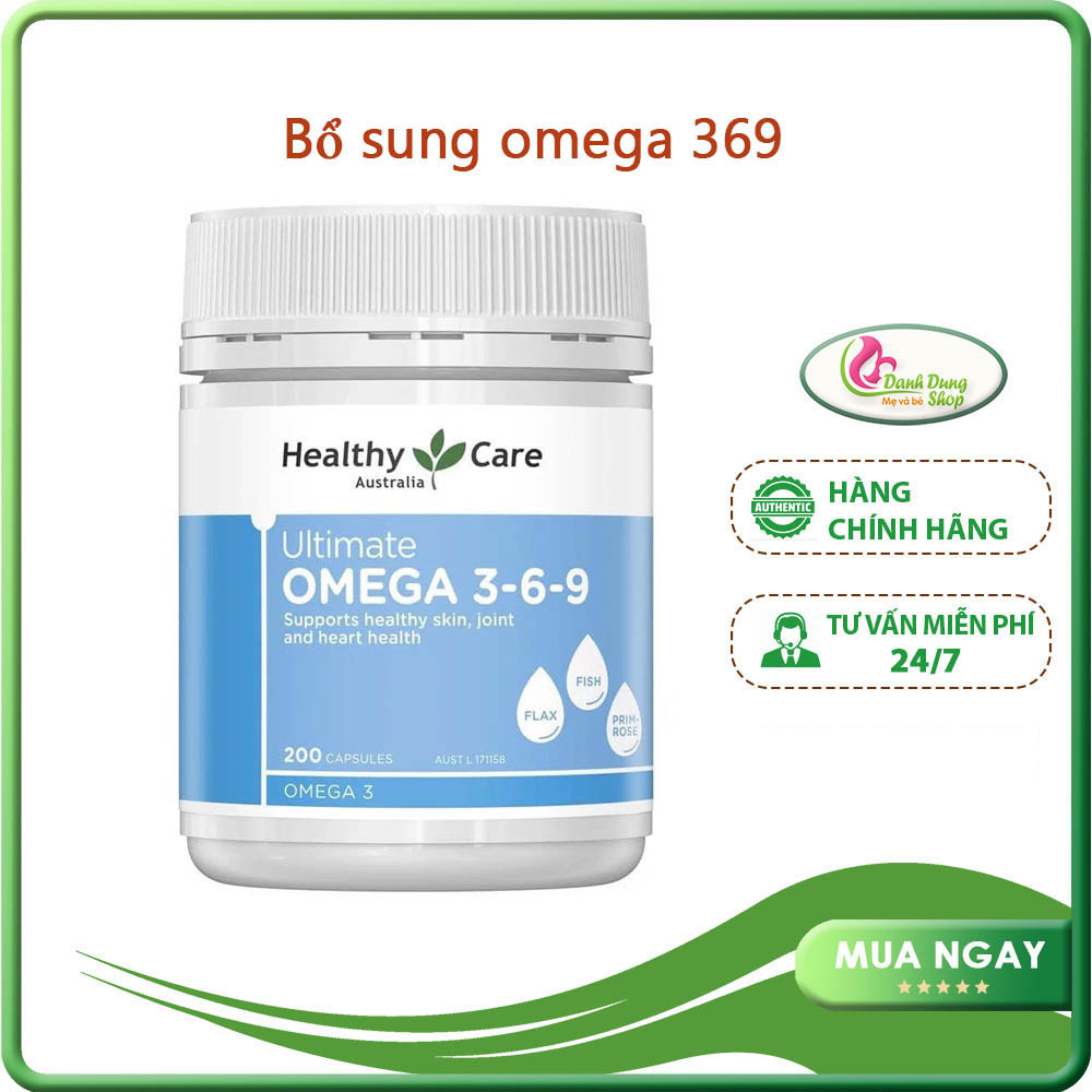 Omega 369 Của Healthy Care Úc 200 Viên (mẫu mới)