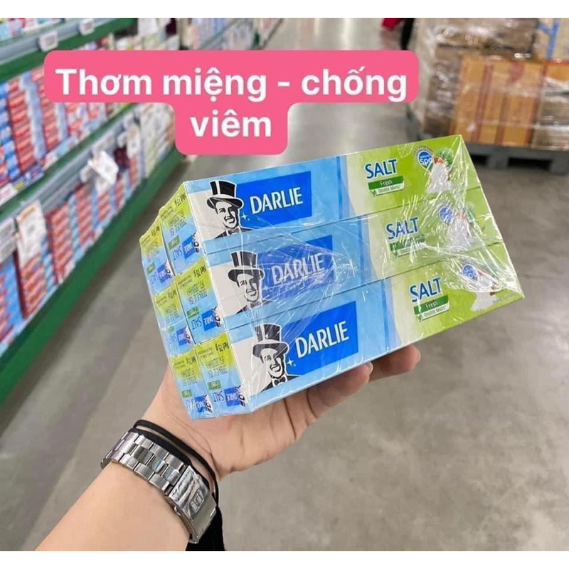 1 Tuýp Kem Đánh Răng Darlie Salt Muối Bạc Hà Thái Lan Thơm Miệng Chống Viêm