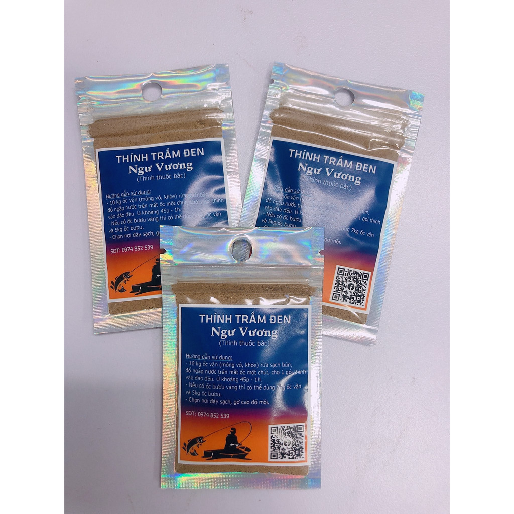 Combo 3 gói thính trắm đen Ngư Vương siêu nhạy,Thính dụ trắm đen