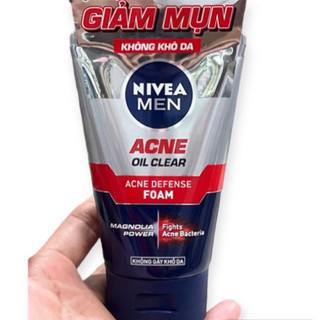 SỮA RỬA MẶT NAM NIVEA ACNE 100GR SẠCH NHỜN VÀ LOẠI BỎ MỤN, THẾ HỆ ĐỘT PHÁ MỚI!