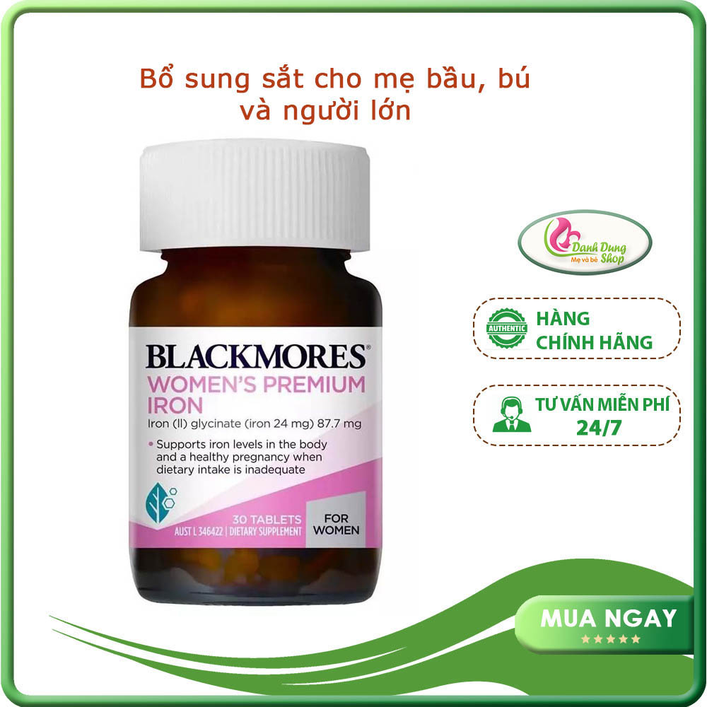 Viên uống bổ sung Sắt Blackmores Pregnancy Iron 30 viên