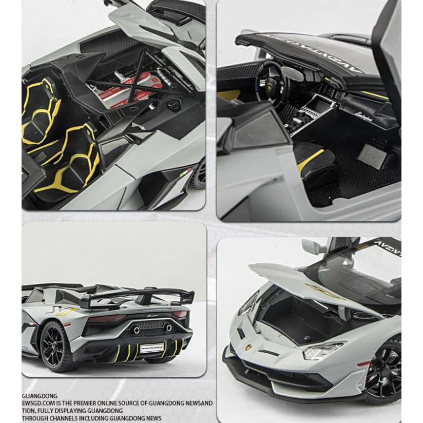 Mô hình Siêu xe Lamborghini Aventador SVJ63 1.24 King Figure