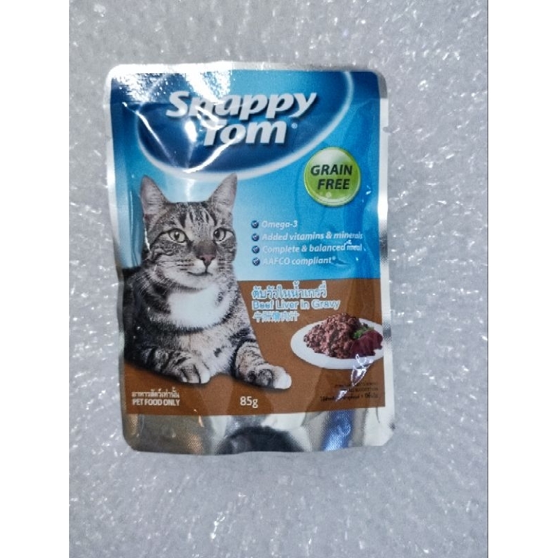 Pate Snappy Tom gói 85g cho mèo, thức ăn ướt - PKCM