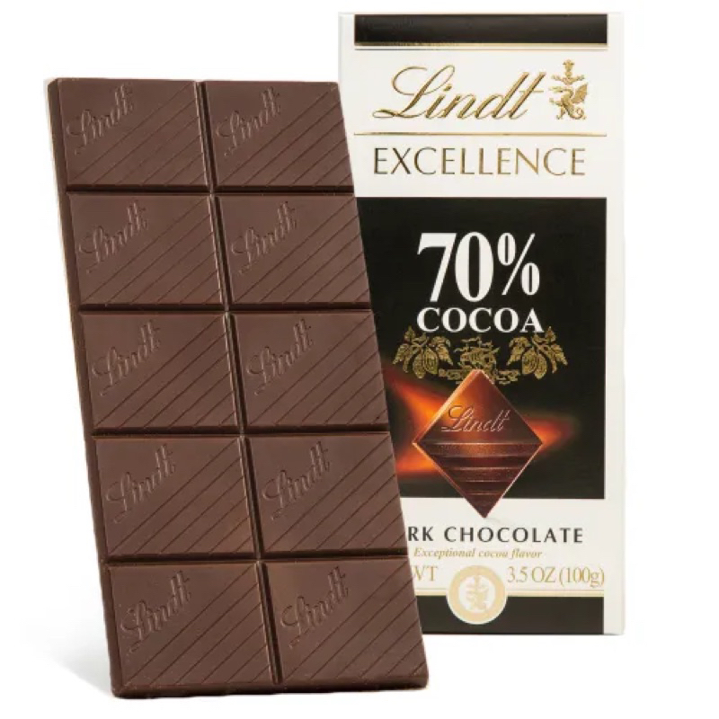 socola Lindt 70% dark chocolate tablet -100gr