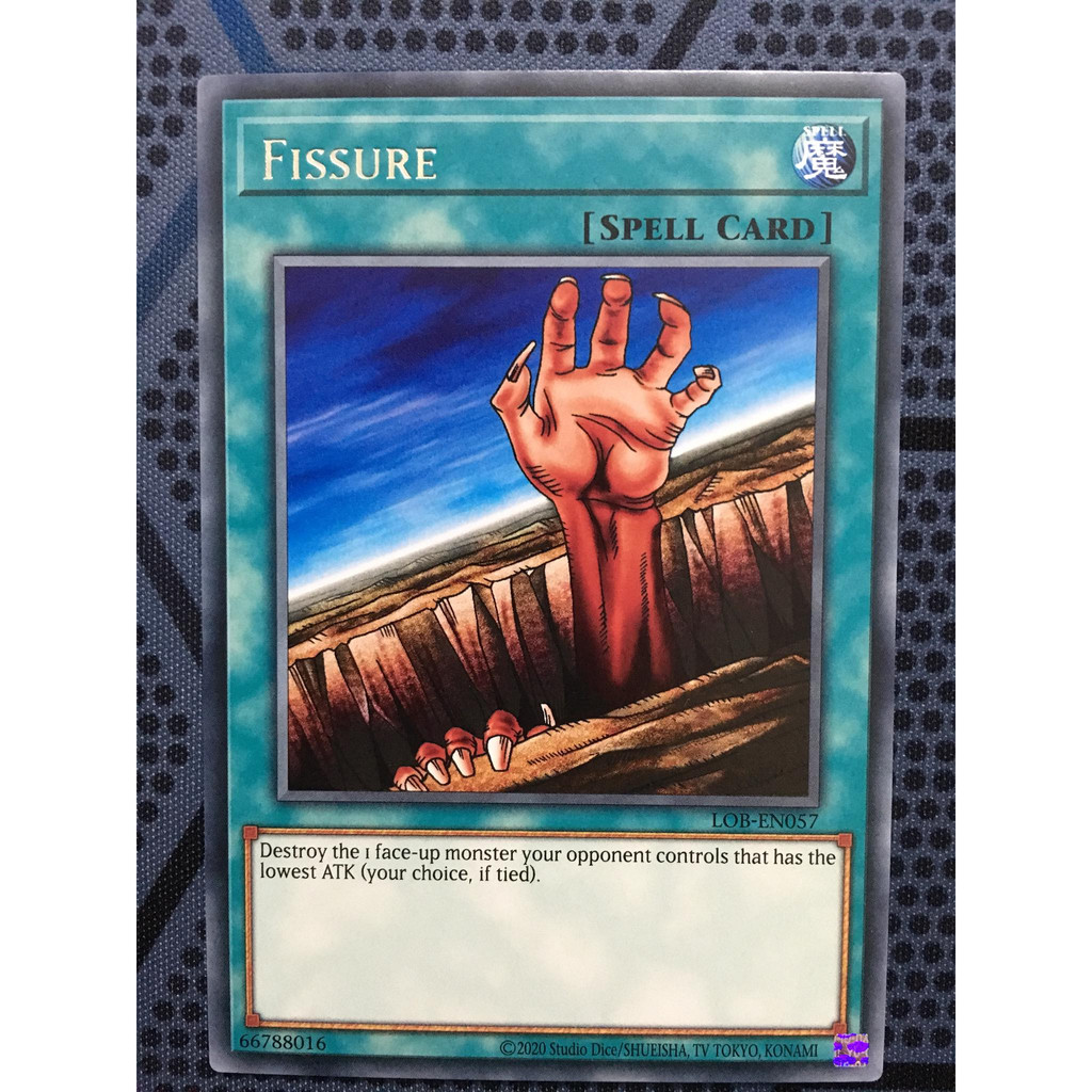 Bài yugioh thời đầu duel monster - Fissure - LOB-EN057 - Rare Unlimited