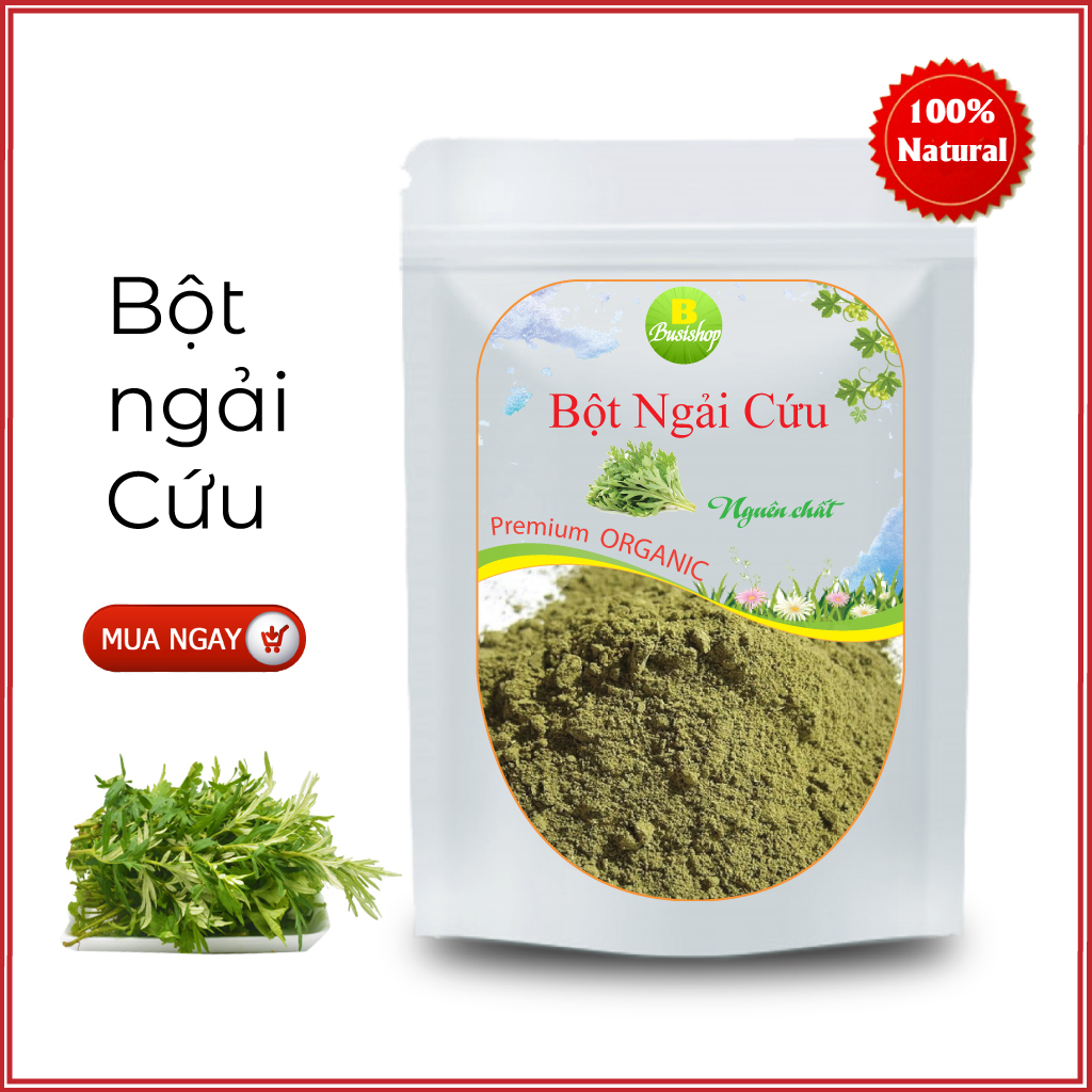 Bột ngải cứu nguyên chất 100g ( Thơm, Mịn ) - Thanh nhiệt giải độc, Ngủ ngon, Đẹp da
