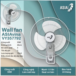 [DEAL SHOCK] Quạt treo tường Asia VY357792 (L16018) 55W