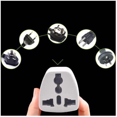 Ổ Chuyển Đổi Phích Cắm Từ 3 Chân Sang 2 Chân Nguồn 220V