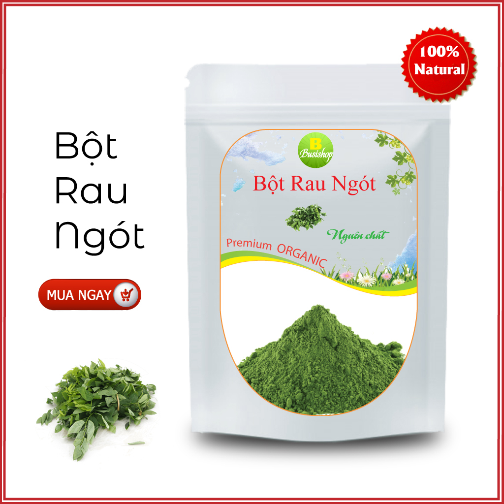 Bột Rau Ngót Nguyên Chất 100g - Sấy Lạnh, Dinh Dưỡng Cao, Ngừa Táo Bón, Đẹp Da