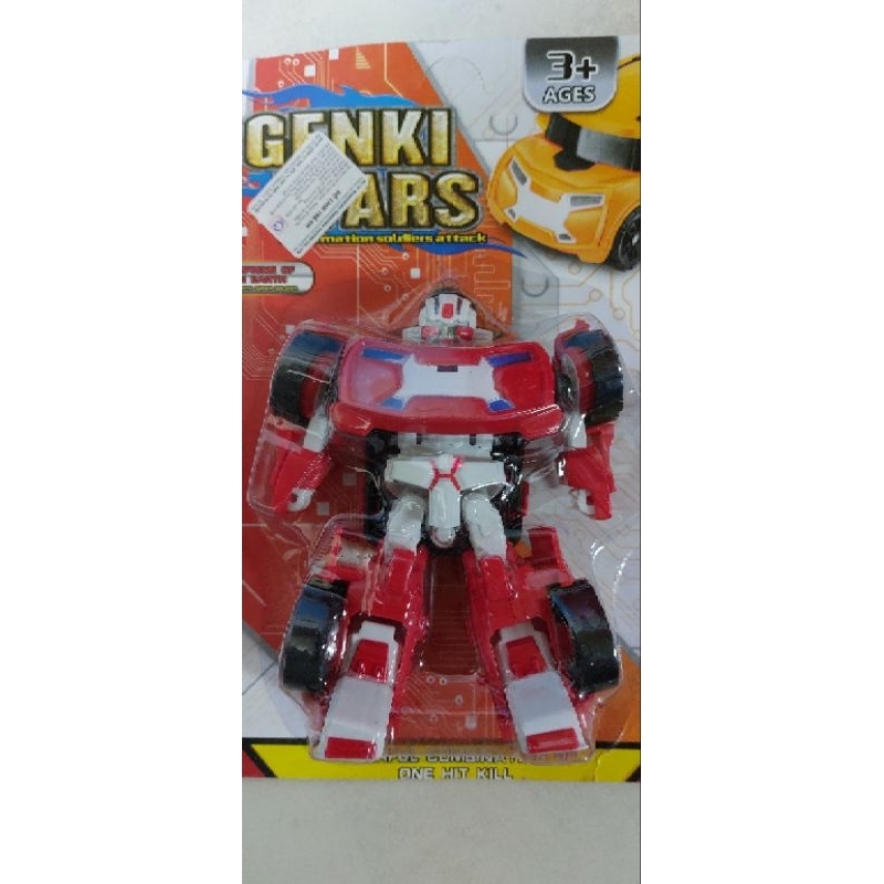 Đồ chơi trẻ em Genki wars siêu nhân biến hình thành xe ô tô