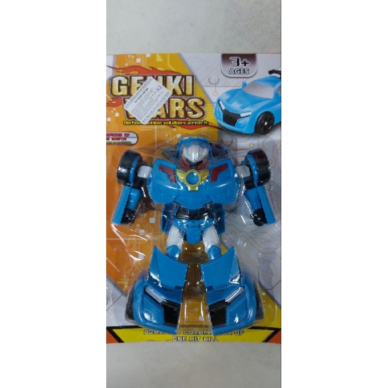 Đồ chơi trẻ em Genki wars siêu nhân biến hình thành xe ô tô