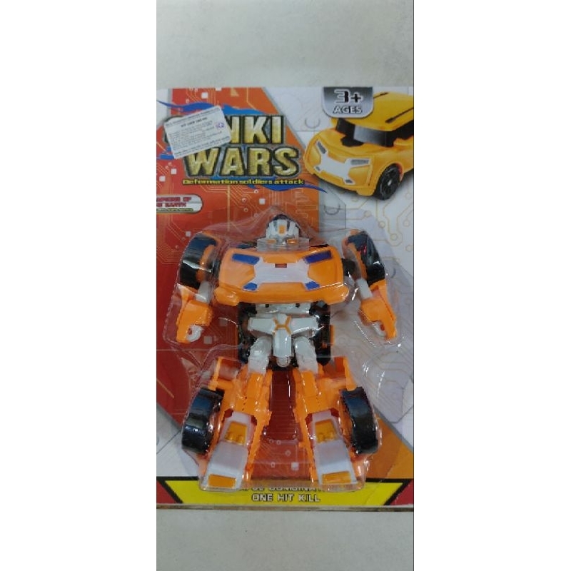 Đồ chơi trẻ em Genki wars siêu nhân biến hình thành xe ô tô