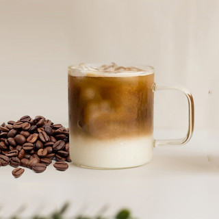 Cốc cafe thủy tinh chịu nhiệt FT008T.L2 300ml - Ly cà phê thủy tinh chịu nóng lạnh Samahome Shop