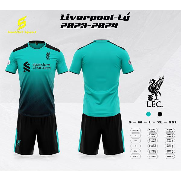 Bộ Quần Áo Đá Bóng CLB Liverpool  Mùa Giải 2023-2024 - Chất Vải Mềm Mại, Thoáng Mát