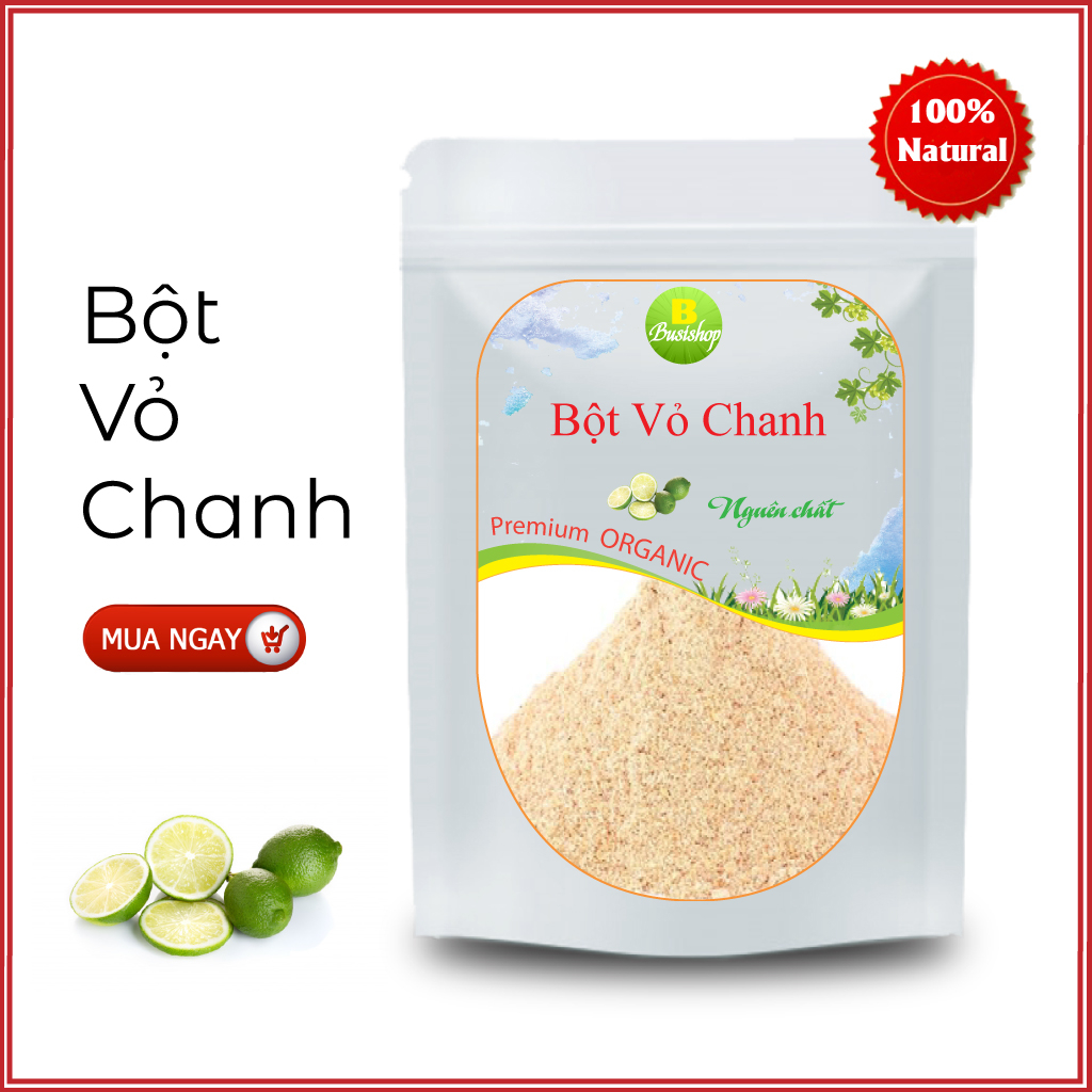 Bột vỏ chanh nguyên chất (100g) Làm bánh, đẹp da, TTB chết, mềm da