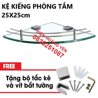 Kệ gương phòng tắm góc INOX 304 - Kệ kiếng, kệ kính nhà tắm-Kệ nhà tắm