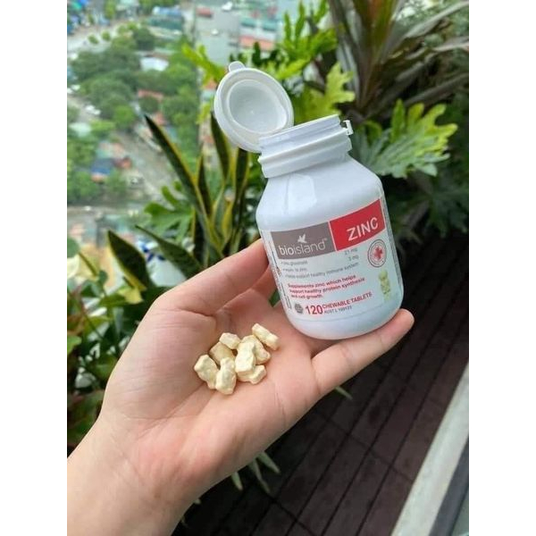 PQS - Viên nhai bổ sung Kẽm Bio Island ZINC- 120 viên