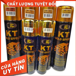 Sơn xịt mạ vàng KT gold effect Bosny 200ml