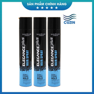 [HÀNG CHÍNH HÃNG]Gôm Xịt Tóc , Keo Xịt Tóc ELEGANCE PLUS XANH - 420ml. Tạo Kiểu Và Giữ Nếp Cho Tóc.
