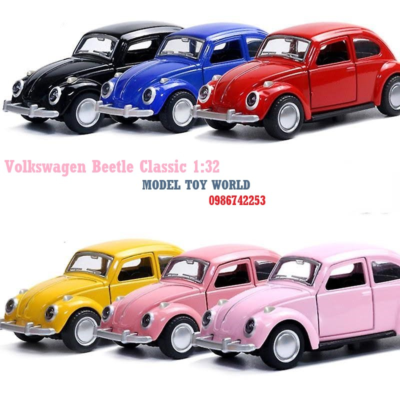 Xe mô hình Volkswagen Beetle Classic 1:36 kim loại