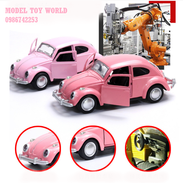 Xe mô hình Volkswagen Beetle Classic 1:36 kim loại