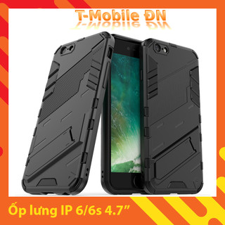 Ốp lưng cho iphone 6 6s, ốp chống sốc iron man punk cao cấp kèm giá đỡ cho iphone 6 6s