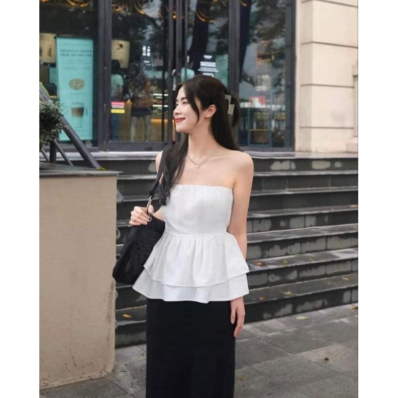 🌸Áo cúp ngực xòe tầng new xinhh xĩuuu🌸