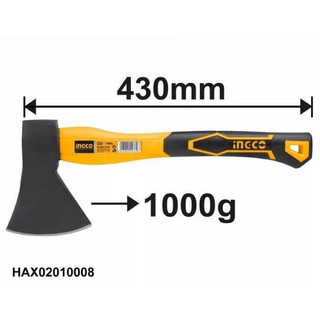 1kg -búa rìu cáng cao su mềm ingco hax02010008