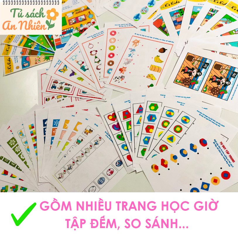 Bộ bài tập thực hành toán và tư duy cho bé