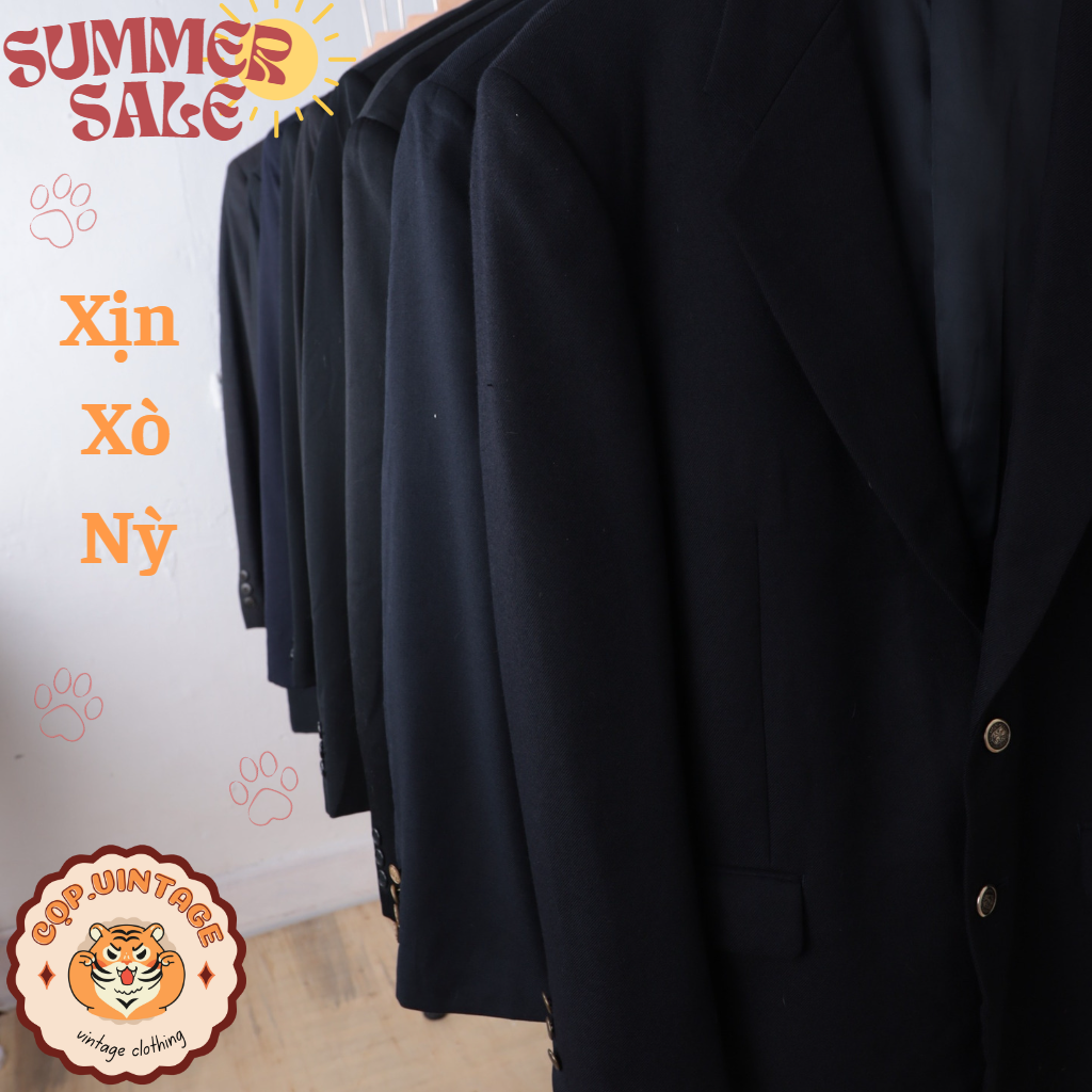 Áo Vest / Blazer Tối màu  style vintage, công sở Nhật,Hàn - secondhand -CỌP.vintage