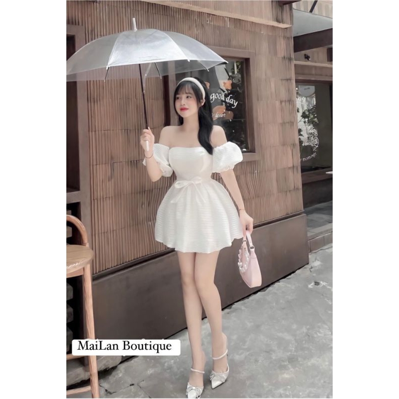 Đầm Xốp Bí Tay Phồng Rời Loại 1 Thời Trang Nữ LCT Store