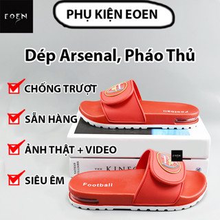 Dép Arsenal, Pháo Thủ | Đệm Khí Cao Cấp | Dép Lê Quai Ngang Đội Bóng, Thể Thao