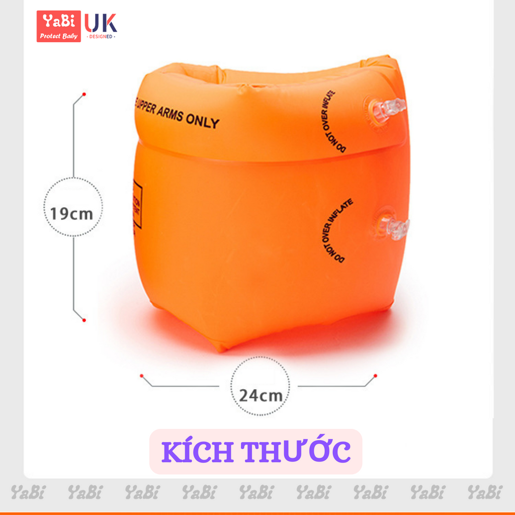 Phao tay cho bé tập bơi YaBi giúp tự tin khi bơi dùng được cho bé và người lớn