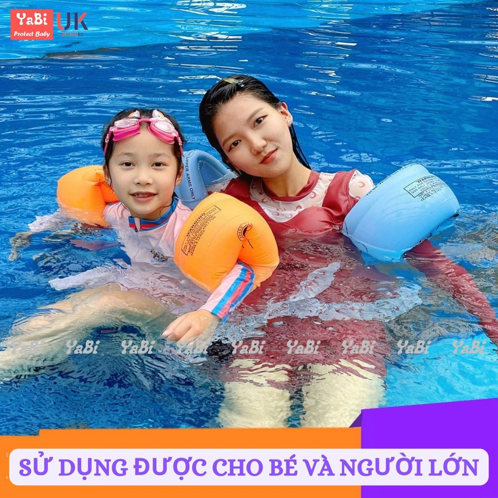 Phao tay cho bé tập bơi YaBi giúp tự tin khi bơi dùng được cho bé và người lớn