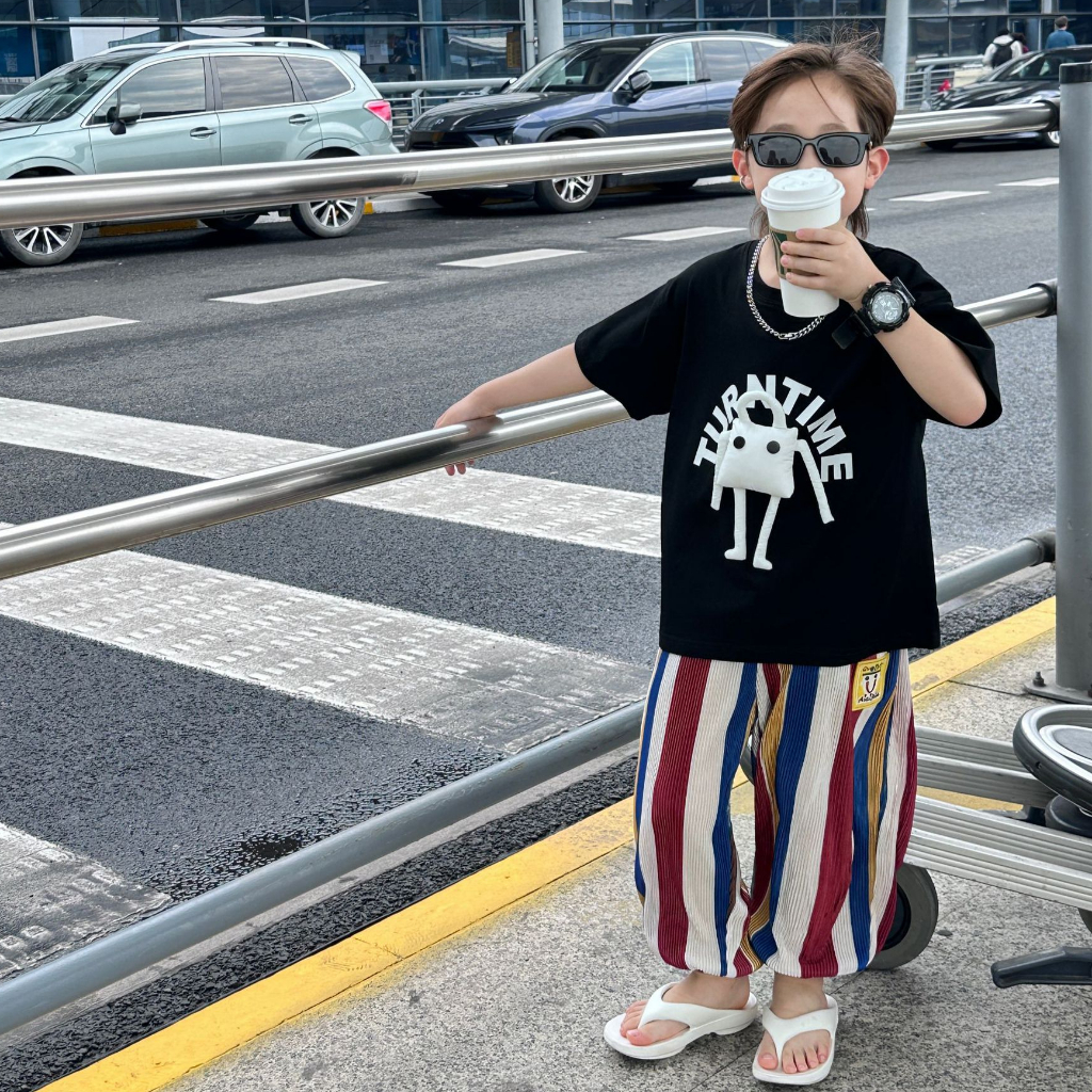 Áo thun cộc tay bé trai TA A325 size 90-140, áo phông trẻ em quảng châu cao cấp