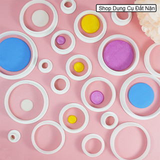 Khuôn cắt đất sét hình tròn nhiều size DD0004