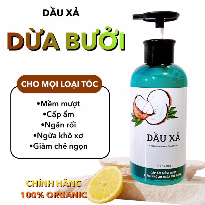 Dầu Xả DỪA NHA ĐAM Mềm Mượt Cấp Ẩm ( No Silicon )