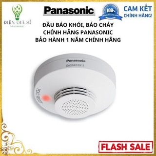 Đầu báo cháy, báo khói chính hãng panasonic/ dử dụng pin