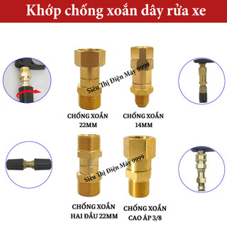 Bộ khớp xoay chống xoắn dây phun xịt của máy rửa xe áp lực cao, máy rửa xe mini