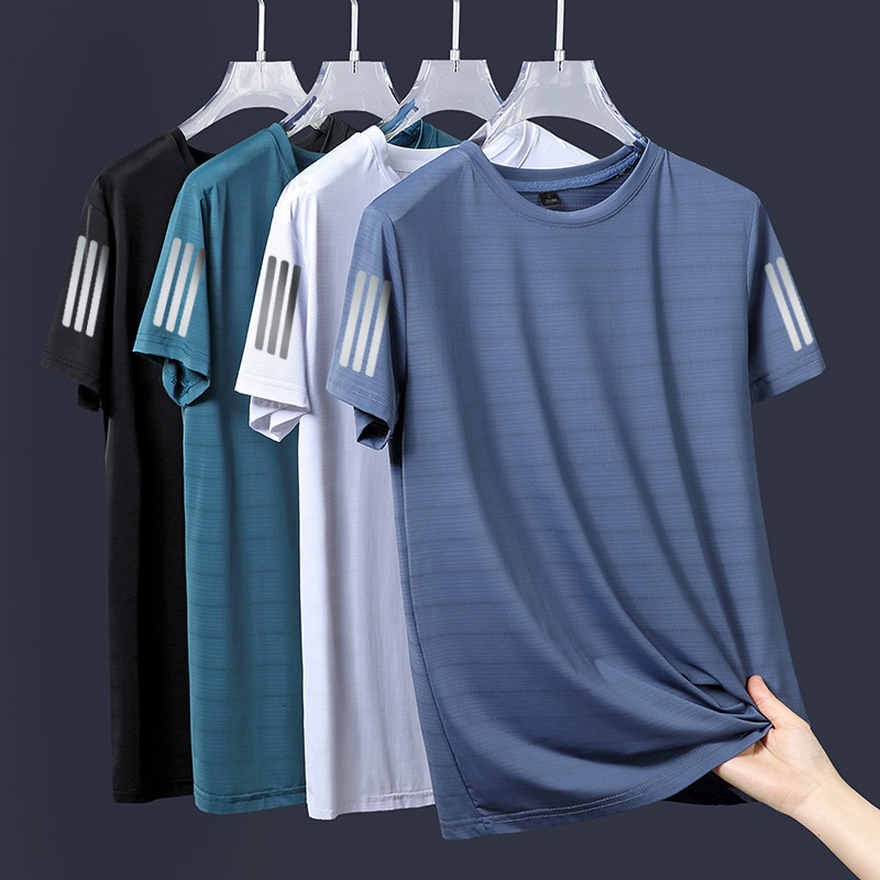 Áo Thun Nam Thể Thao big size Cổ Tròn Cao Cấp Vải Thun Lạnh Thông Hơi Mềm Co Dãn 4 Chiều cho người từ 80 - 140kg